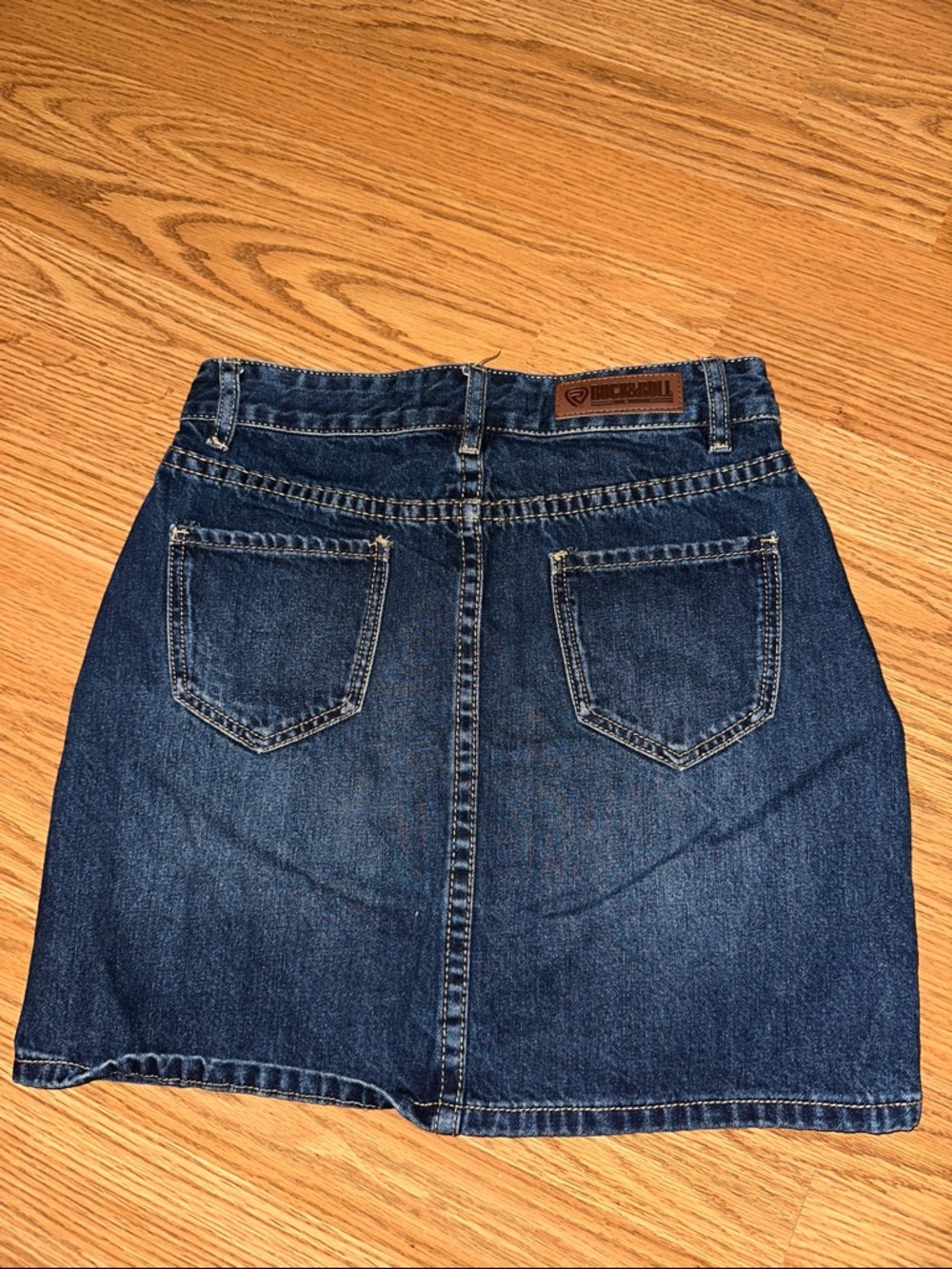 High Rise Denim Skirt - Picture 3 of 3